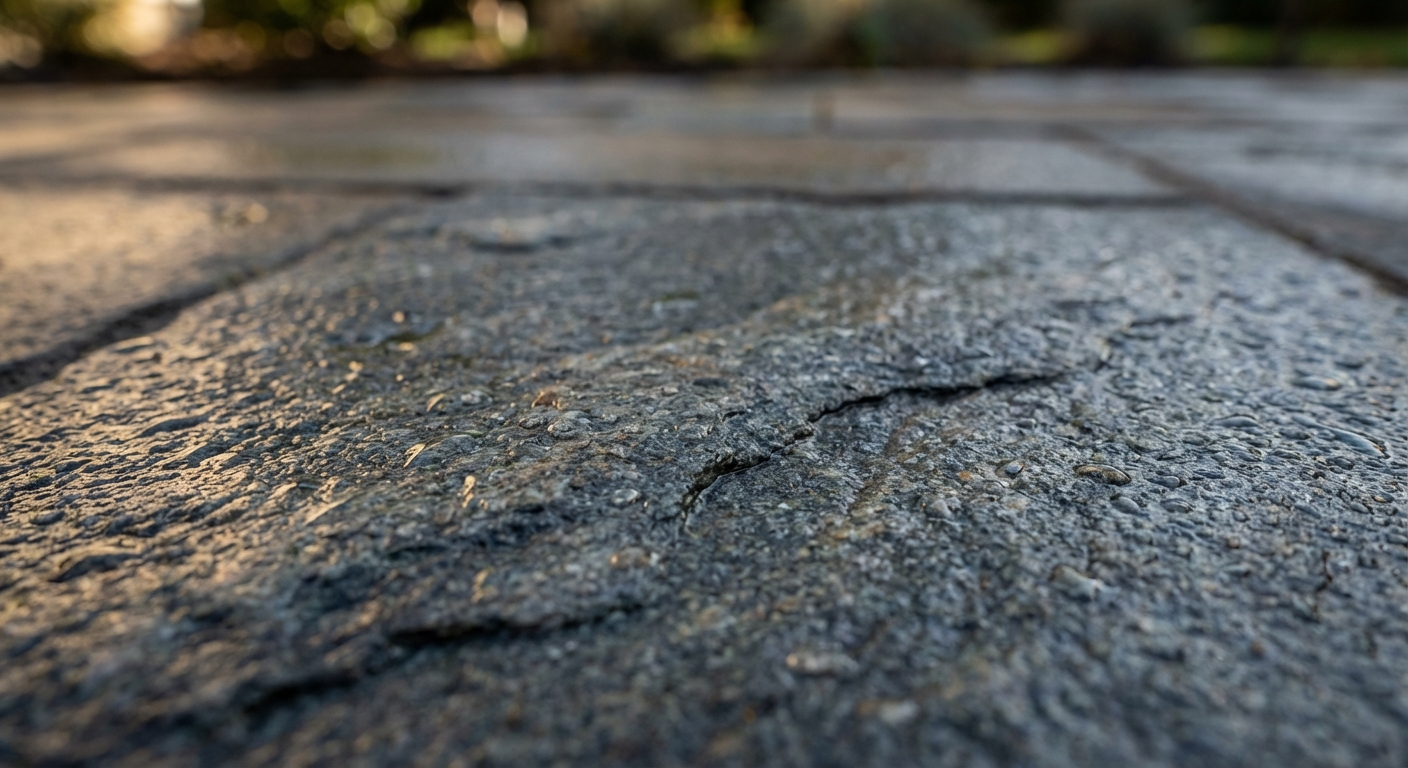 Close-up of textured flagstone