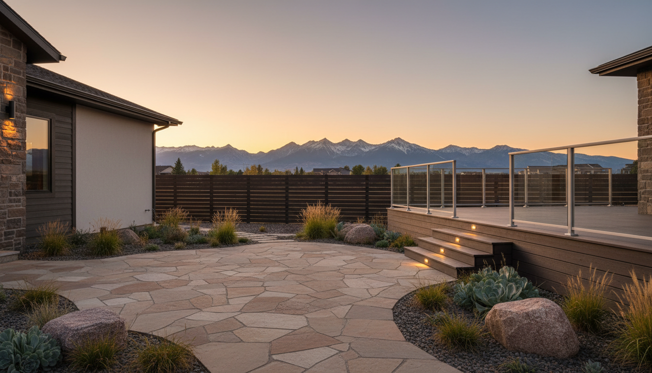 Finished Patio Landscape