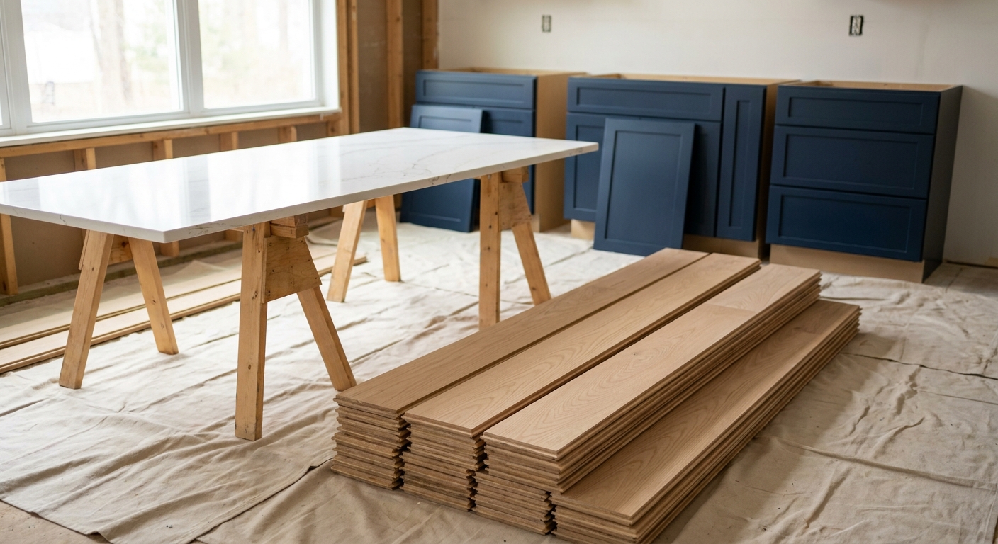 Kitchen cabinetry and countertop
