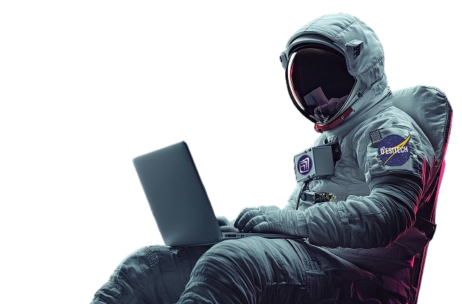 Astronaut with Laptop