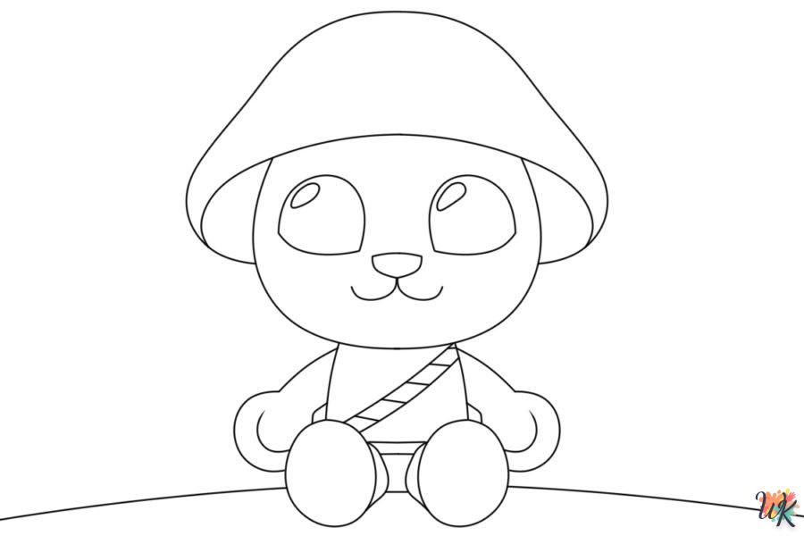 Dibujos para Colorear Gato Pitufo