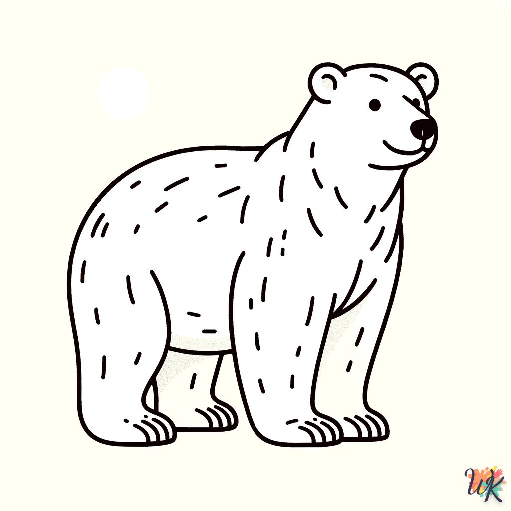 Disegni da Colorare Orsi Polari