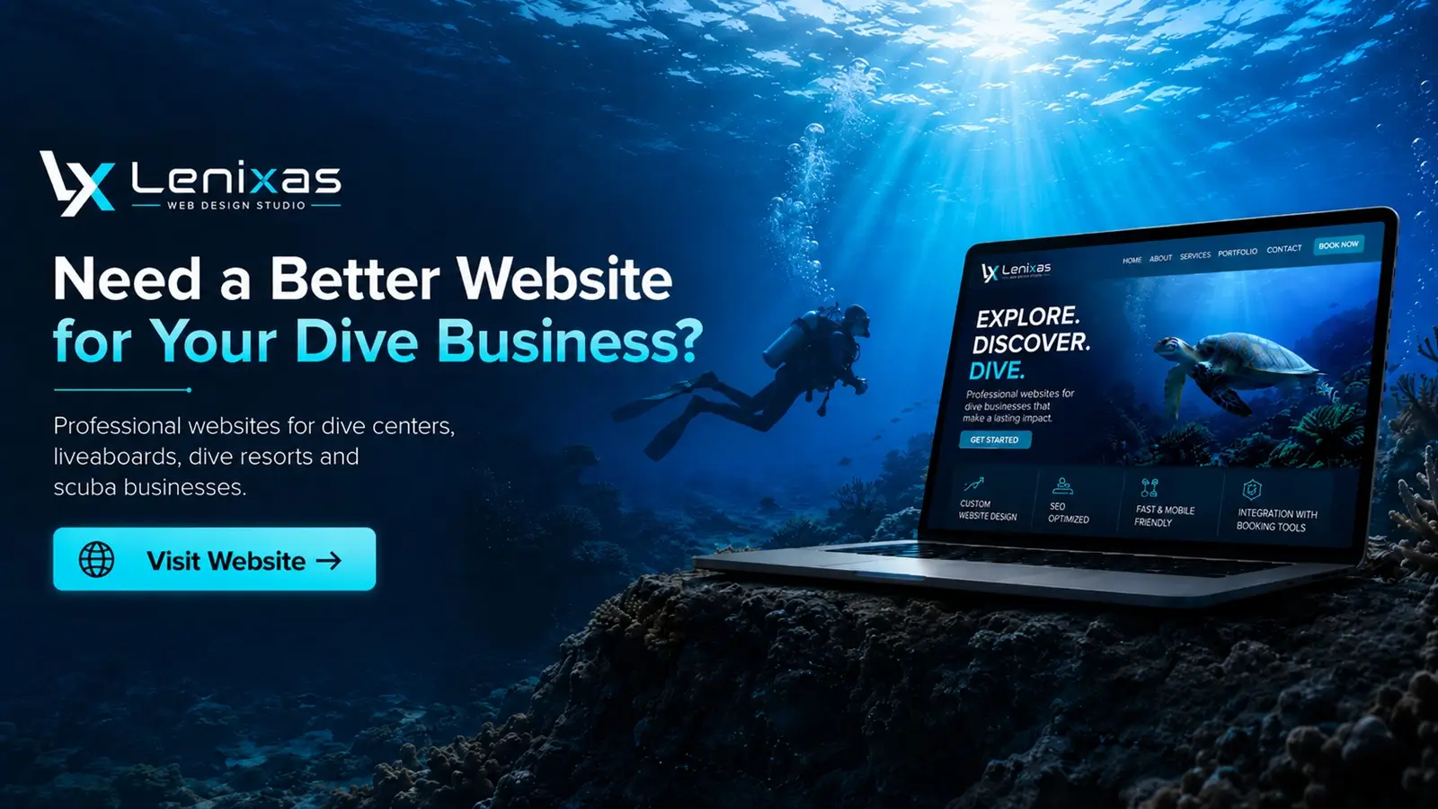 *lenixas-dive-web-design-banner