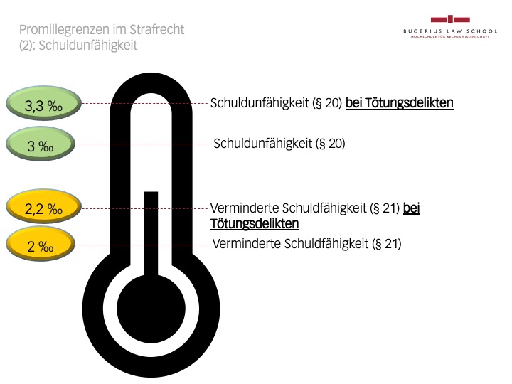 Promillegrenzen bei Schuldunfähigkeit