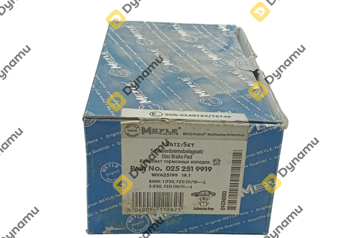 Repair kit, brake pads asbestos-free for BMW