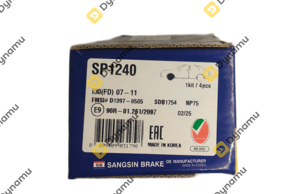 Brake Pad Set Front  I30 1-IX20-KIA NW CRT (2010) 1