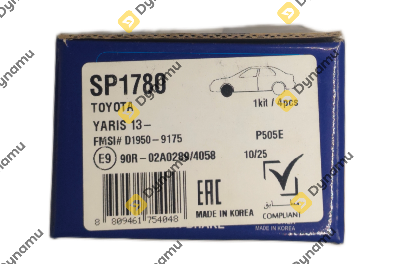 Front Brake Pads TOYT YRS 2 (2015) 1