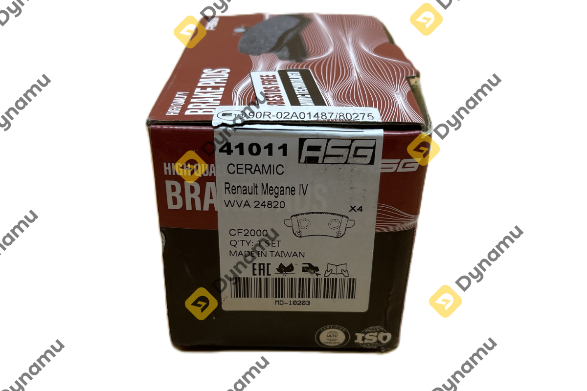 Rear Brake Pad Set Megane2&4/Peugeot Ceramic 3