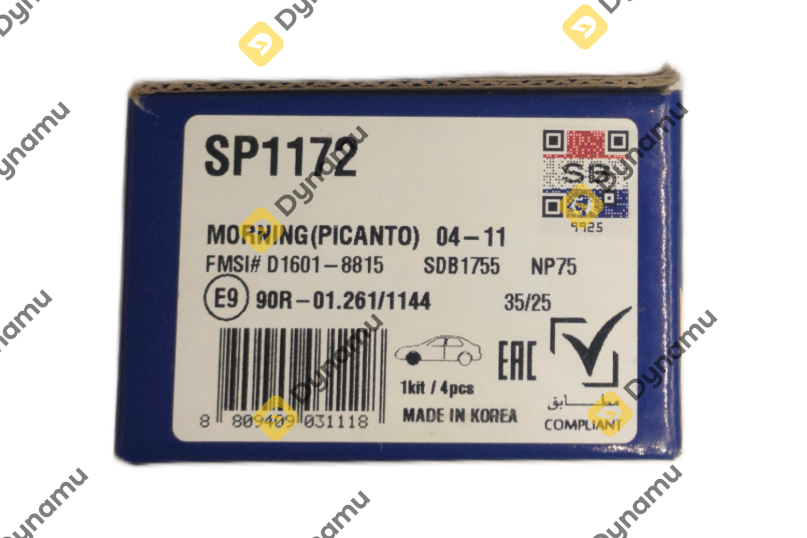  Front Brake Pads KIA PIC 1-PIC 1 FL / HYN I10 1