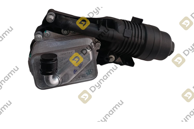  Oil filter with housing and oil filter module