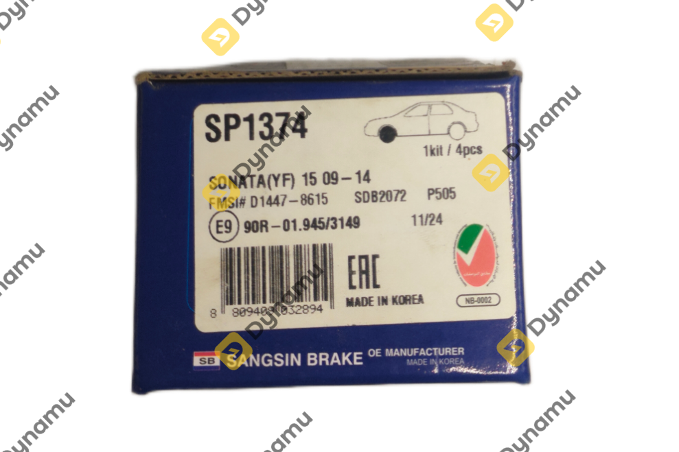 Front Brake Pads KIA NW CRT (2012)-SPG 3 1