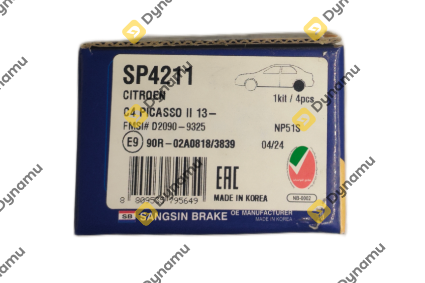 Rear Brake Pads OPL GL 8  1