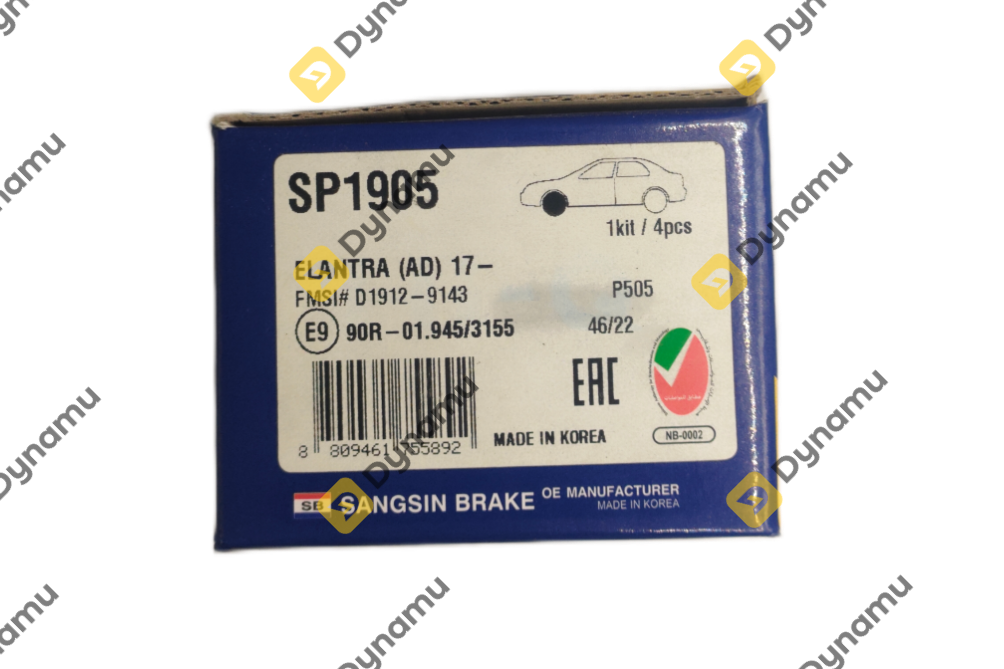 Front Brake Pads HYD ELN AD-CRTA-GN 1