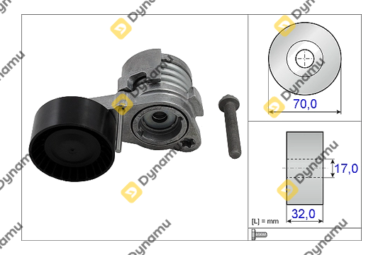 Mechanical belt tensioner BMW INA 3