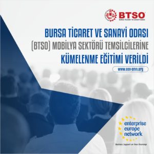 Read more about the article Bursa Ticaret ve Sanayi Odası (BTSO) Mobilya Sektörü Temsilcilerine Kümelenme Eğitimi verildi.