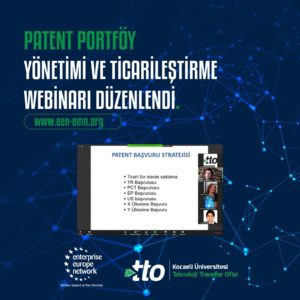 Read more about the article Patent Portföy Yönetimi ve Ticarileştirme Webinarı düzenlendi.