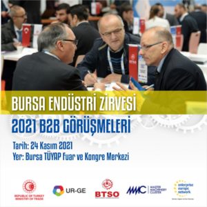 Read more about the article Bursa Endüstri Zirvesi 2021 B2B Görüşmeleri Düzenlenecektir