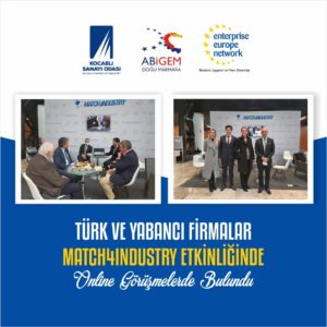 Read more about the article Türk ve yabancı firmalar Match4Industry etkinliğinde online görüşmelerde bulundu.
