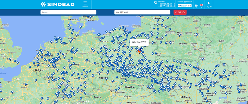 Great Sindbad bus lines connections