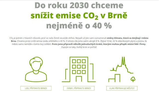 Kampaň Připrav Brno bojuje za snižování emisí CO2