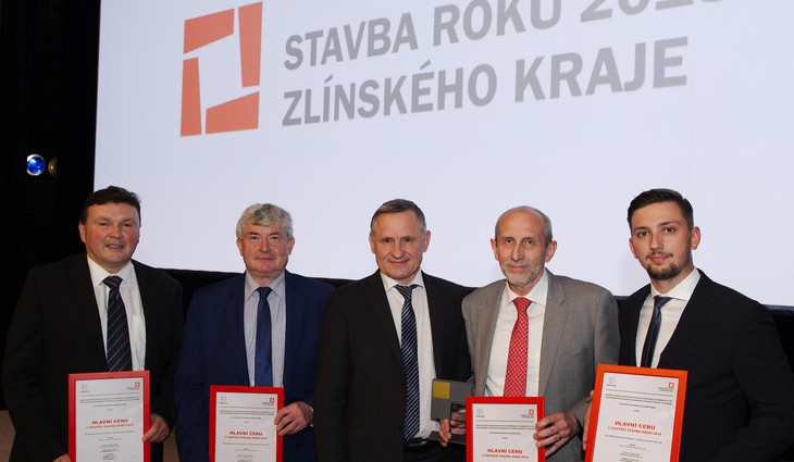 Ocenění pro VaK Zlín v soutěži Stavba roku 2018 Zlínského kraje