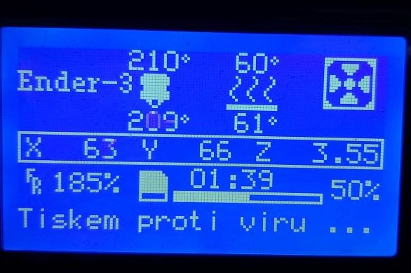 VAK Beroun v projektu 3D tiskem proti viru