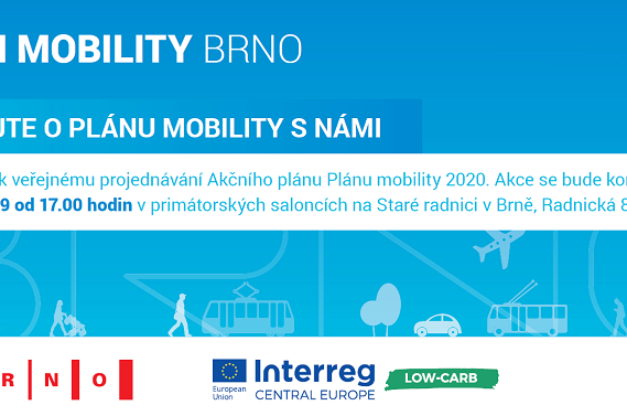 V Brně se chystá veřejné projednání Akčního plánu Plánu mobility 2020