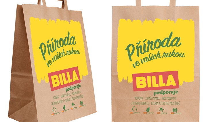 BILLA přechází na prodej papírových tašek. Na jaře 2019 nabídne zákazníkům i další ekologické vari