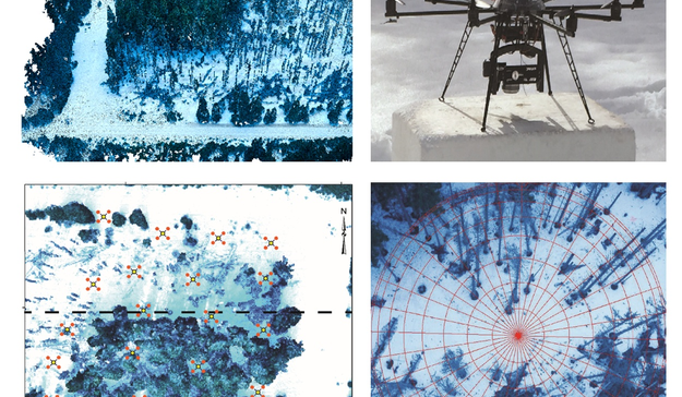 Monitoring sněhové pokrývky pomocí dronů
