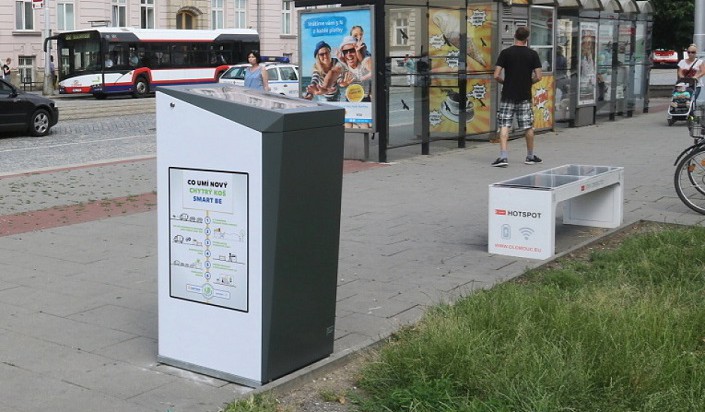 Olomouc testuje chytré koše na odpad