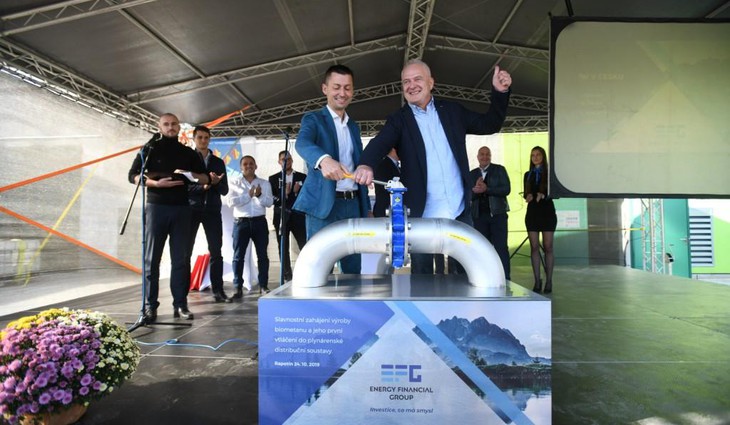 První výrobnu biometanu v České republice spustilo Energetické centrum recyklace Rapotín