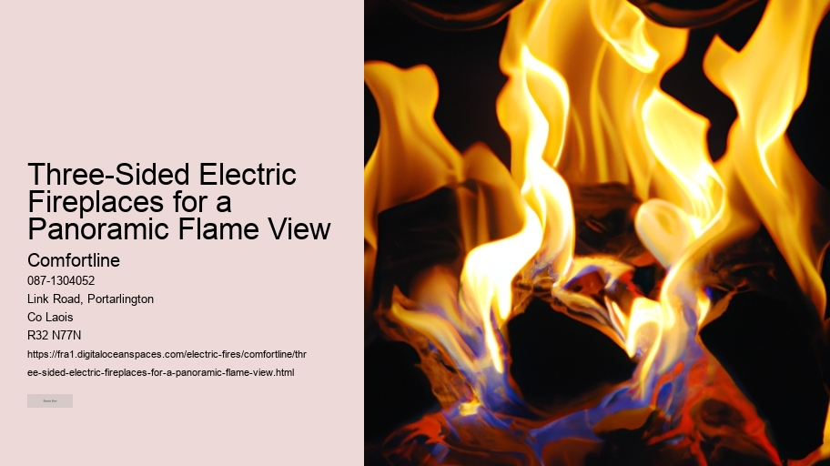 Three-Sided Electric Fireplaces for a Panoramic Flame View