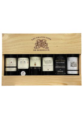 Dřevěná kazeta Bordeaux - 6 vín