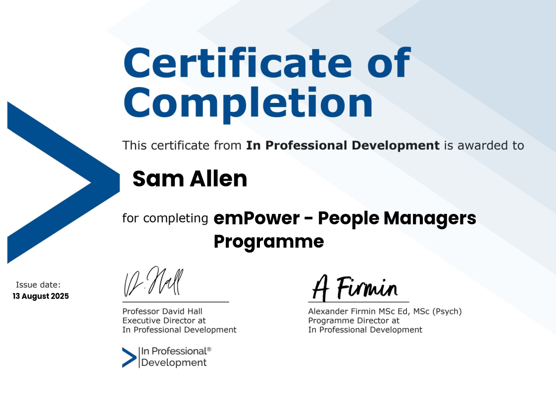 Certificate Page 2