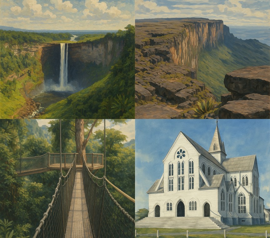 TOP 10 Gujana + Surinam + Gujana Francuska