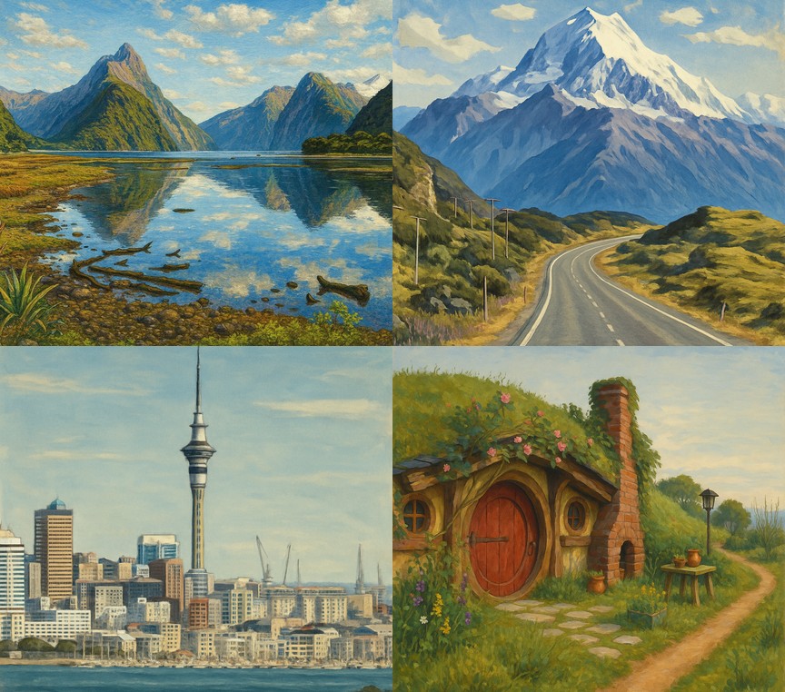 TOP 15 Nowa Zelandia