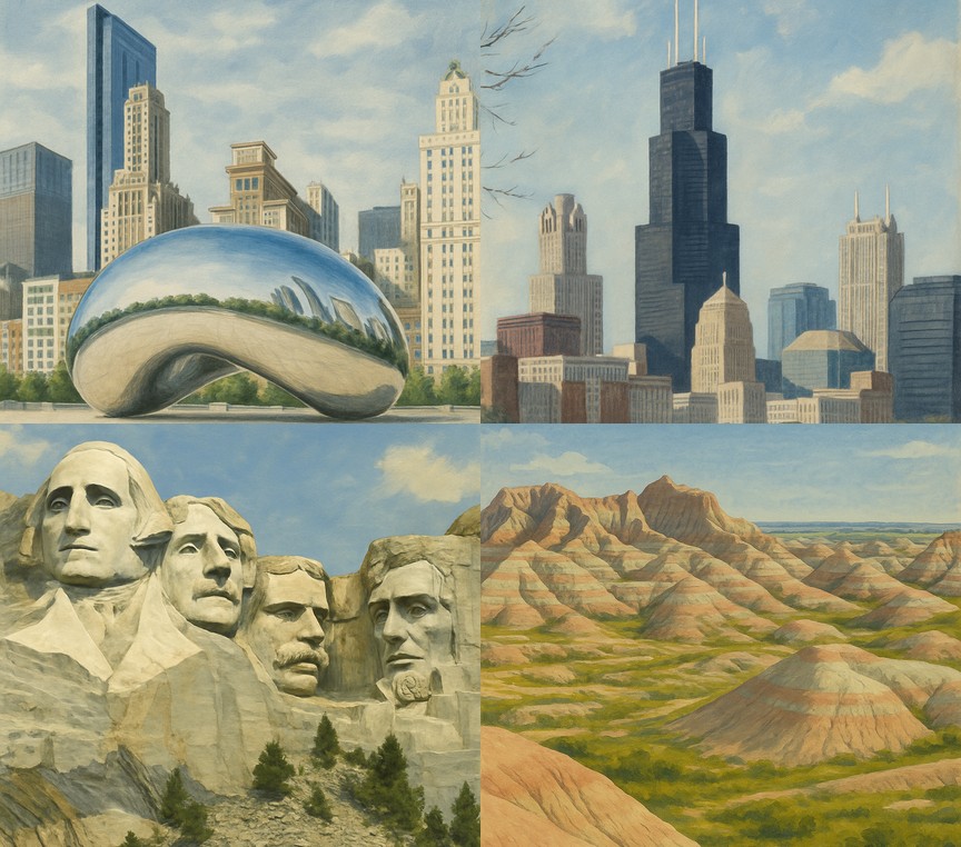 TOP 10 Środkowy Zachód USA