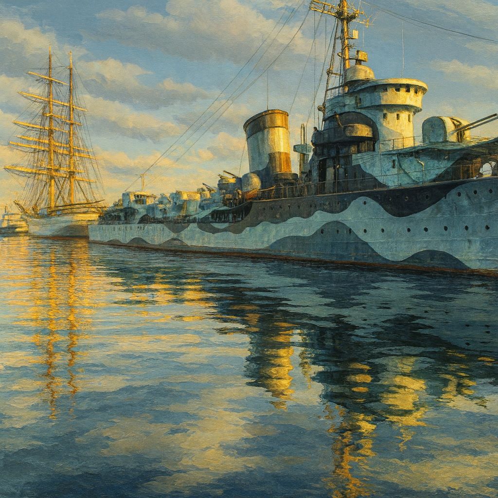 Dar Pomorza i ORP Błyskawica w Gdyni