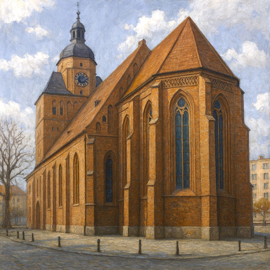 Katedra i Bulwar w Gorzowie Wielkopolskim