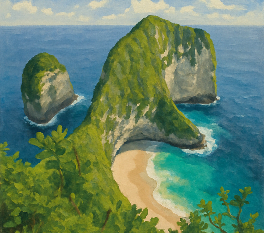 Plaża Kelingking na Nusa Penida