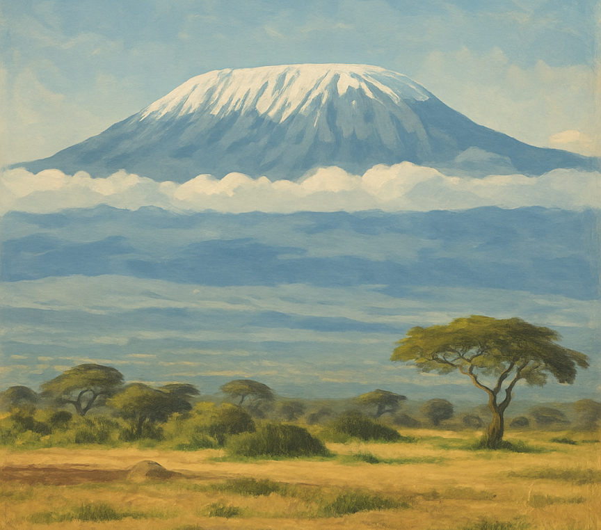 Widok na Mount Kilimanjaro