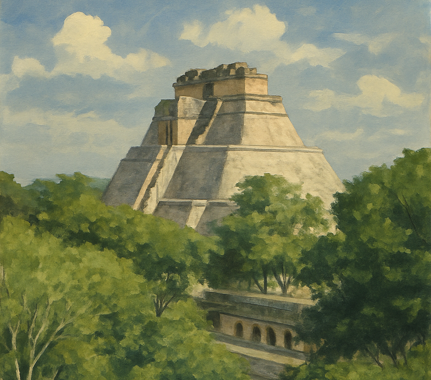 Uxmal - Piramida Maga