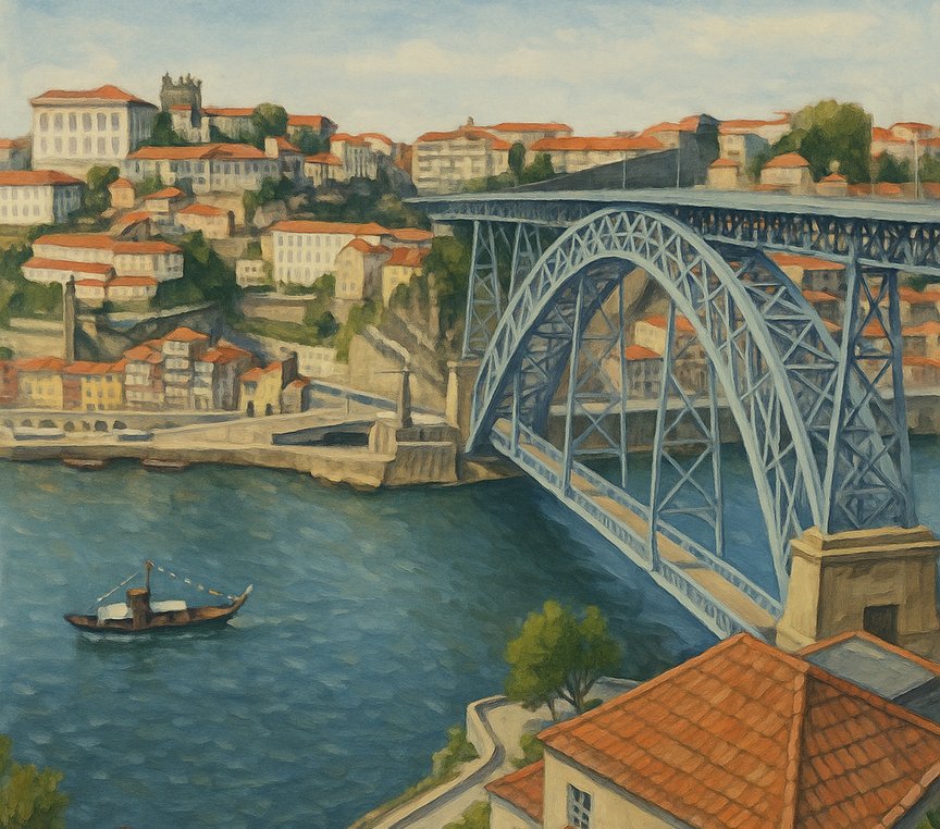 Dzielnica Ribeira i Most Dom Luís I