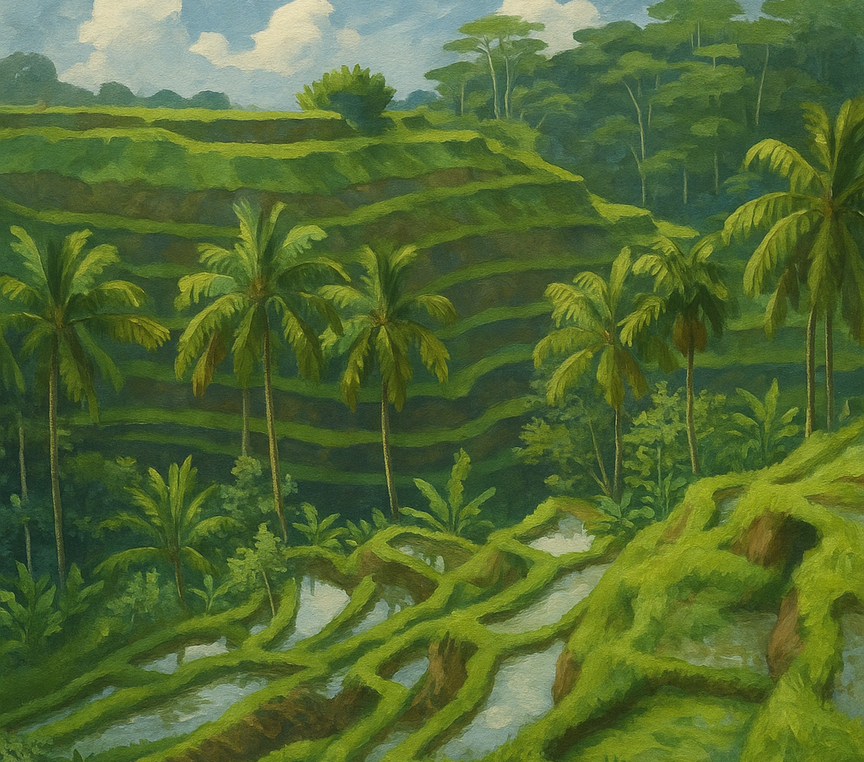 Tarasy ryżowe Tegallalang