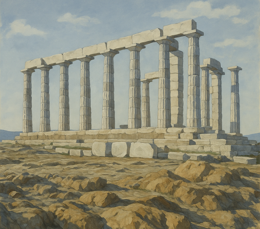 Świątynia Posejdona na Przylądku Sunińskim