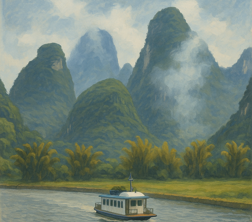 Rzeka Li i góry krasowe