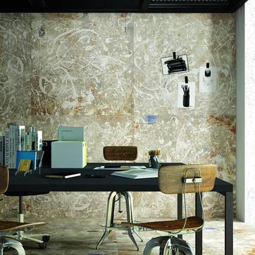 Raumabbildung Generic, gestaltet mit Fliesen aus der Kollektion: Action