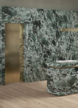 Room view Commercial, Hall, created with tiles from the collection: Infinito 2.0