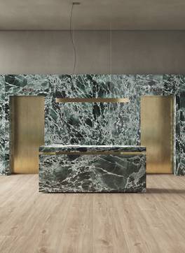 Room view Commercial, Hall, created with tiles from the collection: Infinito 2.0