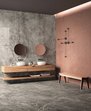 Immagine ambiente Bagno, realizzato con piastrelle della collezione: Infinito 2.0